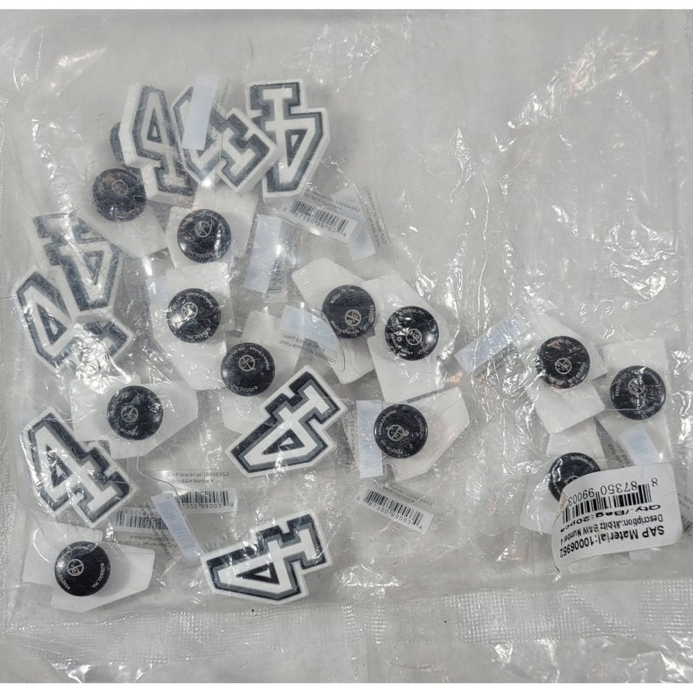 LOT: 20 Jibbitz Black &‎ White #4 Croc Shoe Charms
